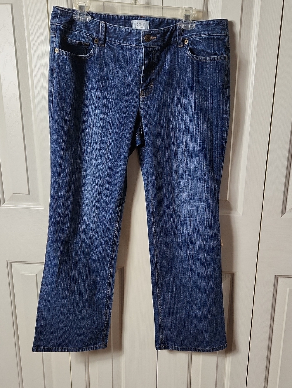 LOFT Women's Dark Blue Straight-Leg Jeans